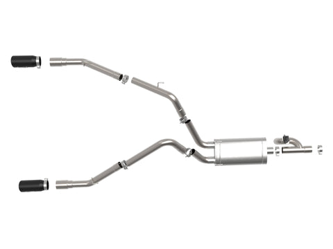 aFe 09-18 Ram 1500 V8 5.7L Hemi Gemini XV 3in 304 SS Cat-Back Exhaust w/ Black Tips - 49-32083-B