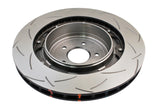 DBA 09+ Nissan GTR R-35 Rear Slotted 5000 Series 2 Piece Rotor Assembled w/ Black Hat - DBA52321BLKS