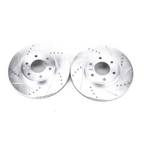 Power Stop 06-09 Chevrolet Trailblazer Front Evolution Drilled & Slotted Rotors - Pair - AR82120XPR