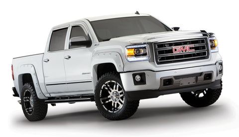 Bushwacker 14-15 GMC Sierra 1500 Fleetside Boss Pocket Style Flares 4pc 69.3/78.8/97.6in Bed - Black - 40958-02