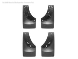 WeatherTech 01-06 Chevrolet Silverado No Drill Mudflaps - Black - 110005-120005
