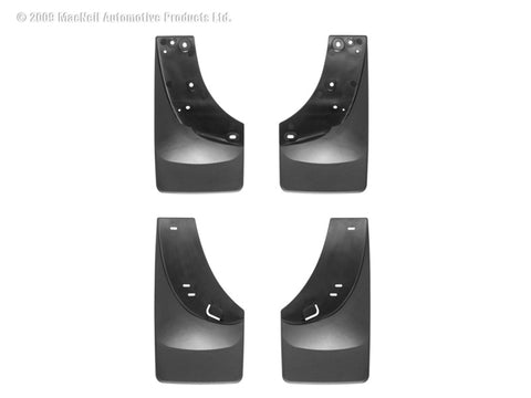 WeatherTech 01-06 Chevrolet Silverado No Drill Mudflaps - Black - 110005-120005