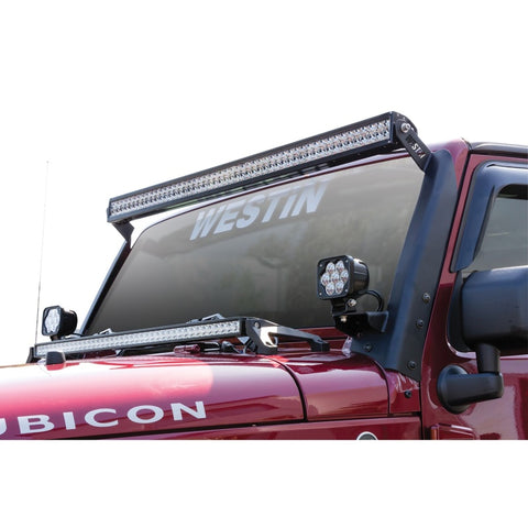 Westin/Snyper 07-17 Jeep Wrangler Snyper Pillar LED Light Mount - Textured Black - 62-41035