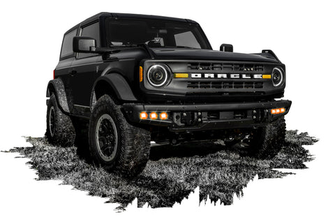 Oracle High 21-22 Ford Bronco Triple LED Fog Light kit for Steel Bumper - 5890-005