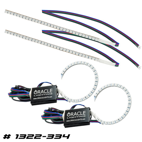 Oracle 15-17 Ford Focus RS/ST DRL Upgrade w/ Halo Kit - ColorSHIFT w/o Controller - 1322-334