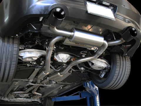 aFe Takeda 2-1/2 in 304 SS Cat-Back Exhaust System Infiniti G37 08-13/Q60 14-15 V6-3.7 w/ Black Tips - 49-36103-B