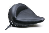 Mustang 00-15 Harley Softail Standard Rear Tire Wide Touring Solo Seat w/Studs - Black - 76233