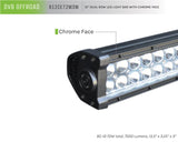 DV8 Offroad Chrome Series 12in Light Bar 72W Flood/Spot 3W LED - B12CE72W3W