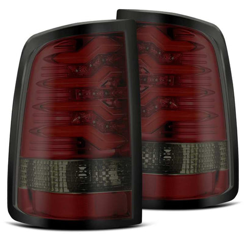 AlphaRex 09-18 Dodge Ram 1500 PRO-Series LED Tail Lights Red Smoke - 640020