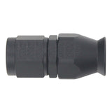DeatschWerks 6AN Female Swivel Straight Hose End PTFE (Incl 1 Olive Insert) - Anodized Matte Black - 6-02-0850-B