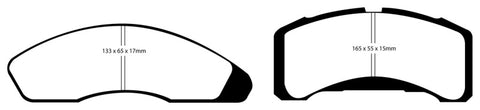 EBC 78-83 Ford Fairmont 2.3 Redstuff Front Brake Pads - DP31151C