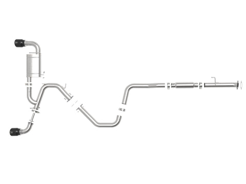 aFe Takeda Exhaust Cat-Back 19-20 Hyundai Veloster N 304SS Black Dual Tips Exhaust - 49-37010-B