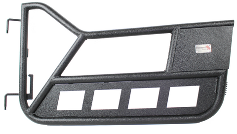 Fishbone Offroad 97-06 Jeep Wrangler TJ Front Tube Doors - Black Textured Powdercoat Steel - FB24077