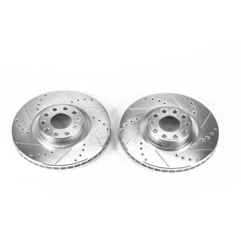 Power Stop 00-04 Audi A6 Quattro Front Evolution Drilled & Slotted Rotors - Pair - EBR662XPR