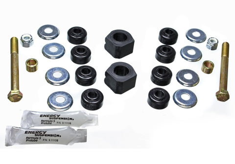 Energy Suspension 84-87 Honda Civic/CRX Black 18mm Front Sway Bar Bushings (Sway Bar link bushings a - 16.5120G