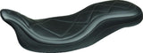 Mustang 08-21 Harley Electra Glide,Rd Glide,Rd King,Str Glide Super Tripper 1PC Seat Carbon - Blac - 75202