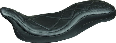 Mustang 06-21 Kawasaki Vulcan 900 Classic, Custom Standard Touring 1PC Seat w/Studs - Black - 76126