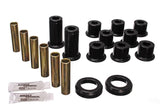 Energy Suspension 82-04 GM S-10/S-15 Pickup 2WD / 82-04 S-10 Blazer Blk Rear Leaf Spring Bushing Set - 3.2129G