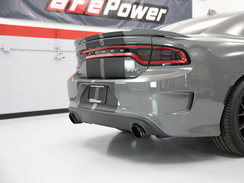 aFe MACH Force-XP 4-1/2in Carbon Fiber OE Replacement Exhaust Tips - 15-19 Dodge Charger/Hellcat - 49C32068-C