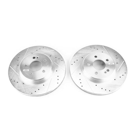 Power Stop 17-18 Mercedes-Benz C43 AMG Rear Evolution Drilled & Slotted Rotors - Pair - EBR1650XPR