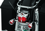 Kuryakyn Zombie Taillight Cover Chrome - 9009