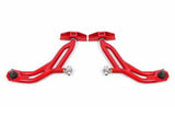 BMR 10-14 Ford Mustang Adj. Lower A-Arms w/ Delrin/Rod End / 19mm Tall Ball Joint - Red - AA757R