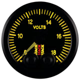 Autometer Stack 52mm 8-18V Pro-Control Battery Voltage Gauge -Black - ST3516