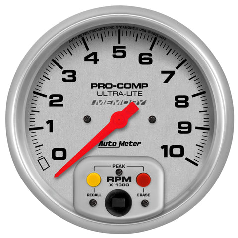 Autometer Ultra-Lite 5 inch 10K RPM In Dash Tach w/ mem - 4494