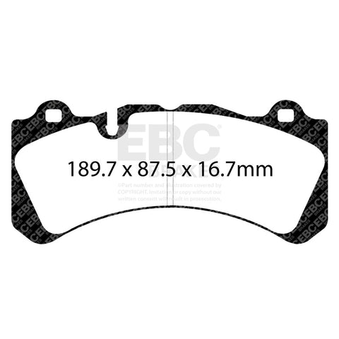 EBC 2019+ Volvo S60 Polestar 2.0T & Electric Bluestuff Front Brake Pads - DP5071NDX