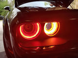 Oracle 15-23 Dodge Challenger LED Headlight Halo Kit - Red - 2268-003
