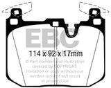 EBC 16-18 BMW M2 3.0L Turbo Redstuff Front Brake Pads - DP32360C