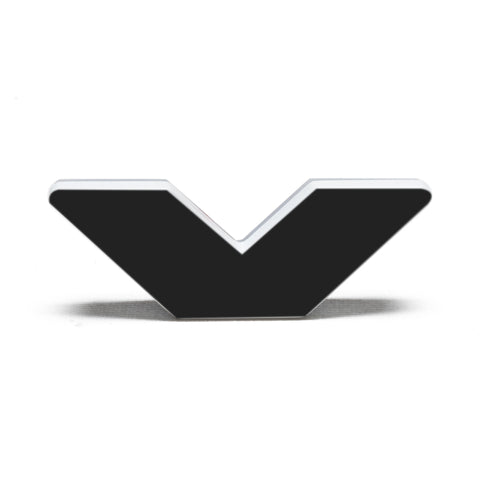 ORACLE Lighting Universal Illuminated LED Letter Badges - Matte Blk Surface Finish - V - 3141-V-005