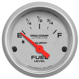 Autometer Ultra-Lite 52mm 73 OHMS Empty/10 OHMS Full Short Sweep Electronic Fuel Level Gauge - 4319