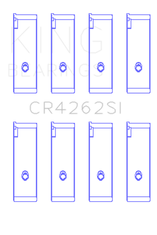 King Engine Bearings Suzuki J18K/J20A (Size +0.25mm) Connecting Rod Bearing Set - CR4262SI0.25