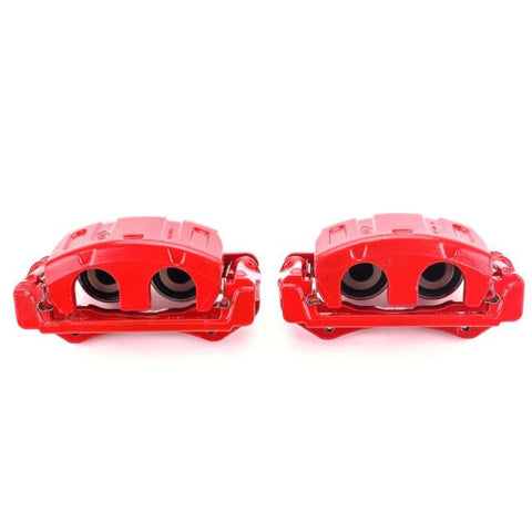 Power Stop 05-07 Ford Five Hundred Front Red Calipers w/Brackets - Pair - S4922