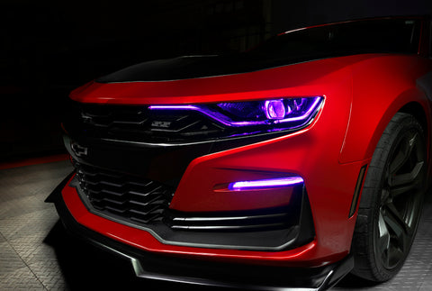 Oracle 19-21 Chevy Camaro SS/RS RGBW+A Headlight DRL Kit - ColorSHIFT w/o Controller - 1419-334