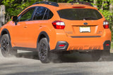 Rally Armor 13-17 Subaru Crosstrek XV Black UR Mud Flap w/ Green Logo (Altered Font) - MF26-UR-BLK/CGN-X