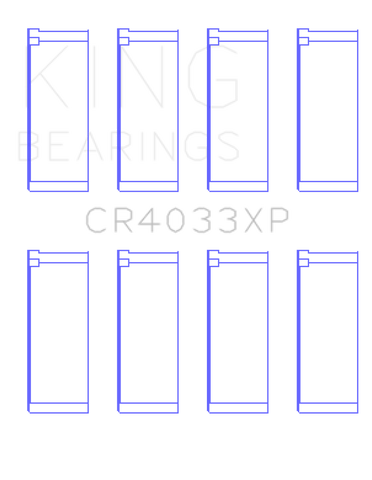 King Honda F20C/F22C / 97-01 H22A4 (Size STDX) Rod Bearing Set - CR4033XPSTDX