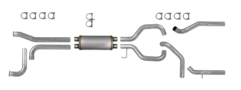 Diamond Eye KIT 3-1/2in CB SPLIT DUAL GAS AL: NISSAN TITAN 5.6L 07-10 - K3522A