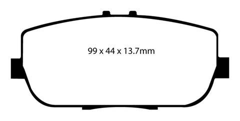 EBC 06-15 Mazda Miata MX5 2.0 Redstuff Rear Brake Pads - DP31775C