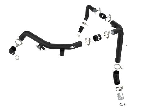 aFe 21-22 Ford Bronco V6-2.7Ltt BladeRunner Alum Hot Charge Pipe - Black - 46-20588-B