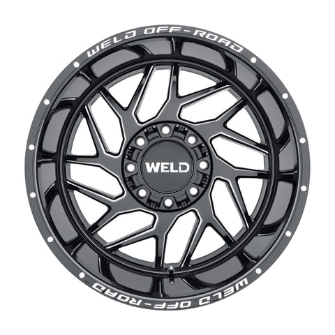 Weld Off-Road W117 20X9 Fulcrum 8X180 ET00 BS5.00 Gloss Black MIL 124.3 - W11709018500