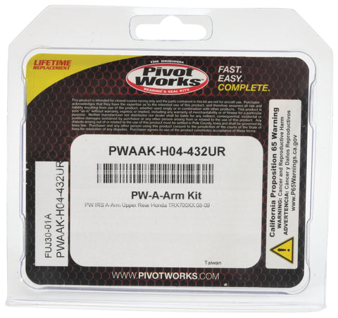 Pivot Works 08-09 Honda TRX700XX IRS Kit - Rear Upper A-Arm 1 Kit Req Per Veh - PWAAK-H04-432UR