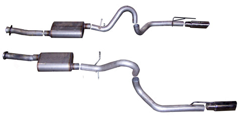 Gibson 99-04 Ford Mustang GT 4.6L 3in Cat-Back Dual Exhaust - Stainless - 619003