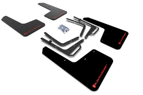Rally Armor 17-20 Ford F-150 Raptor Black UR Mud Flap w/ Red Logo - MF53-UR-BLK/RD