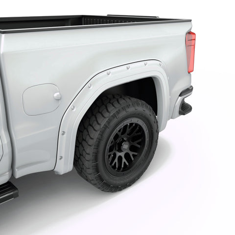 EGR 19-23 Gmc Sierra 1500 Summit Traditional Bolt-On Look Fender Flares White Set Of 4 - 791794-GAZ