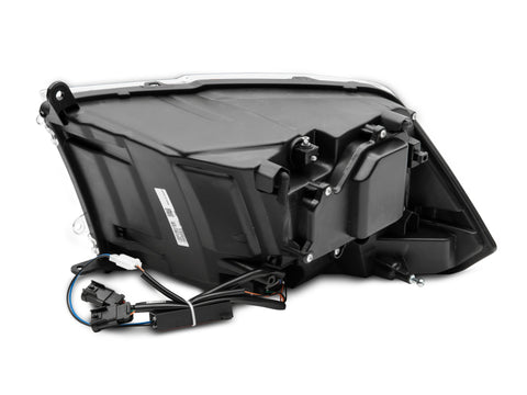 Raxiom 09-18 Dodge RAM 1500 LED Halo Headlights w/Switchback Turn Signals- Blk Housing (Clear Lens) - R111518