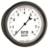 AutoMeter Gauge Tachometer 3-3/8in. 8K RPM In-Dash Old Tyme White II - 1297