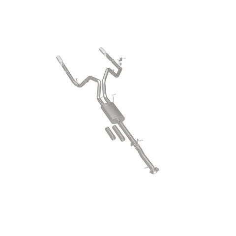MagnaFlow Stainless Cat-Back Exhaust 2015 Chevy Silverado 2500HD 6.0L Dual Split Rear Exit 4in - 19027
