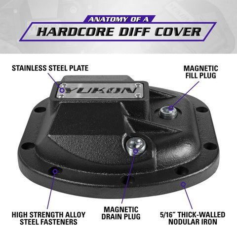 Yukon Gear Hardcore Diff Cover for Dana 30/Super 30 - YHCC-D30